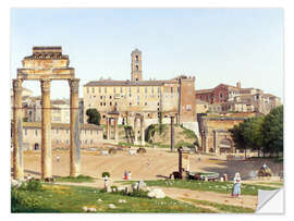 Selvklebende plakat Udsigt over Forum Romanum