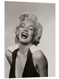 Foam board print Marilyn with a radiant smile