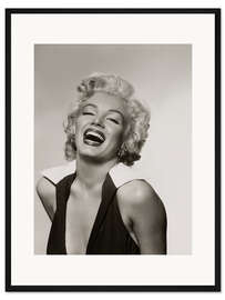 Gerahmter Kunstdruck Marilyn mit strahlendem Lächeln