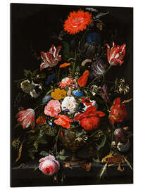 Galleriprint Flowers in a metal vase