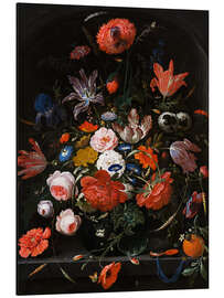 Magnettafel Blumen in einer Glasvase