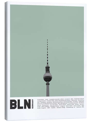 Canvas print Attractions in Berlin II