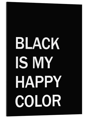 Gallery print Black is my happy colour