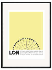 Gerahmter Kunstdruck Sehenswürdigkeiten in London I