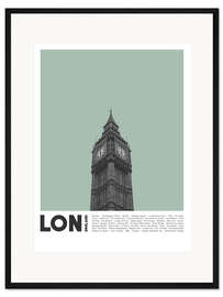 Gerahmter Kunstdruck Sehenswürdigkeiten in London II