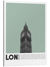 Magnettafel Sehenswürdigkeiten in London II