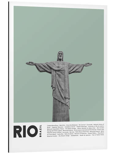 Tableau en aluminium Attractions à Rio