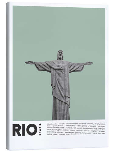 Leinwandbild Sehenswürdigkeiten in Rio