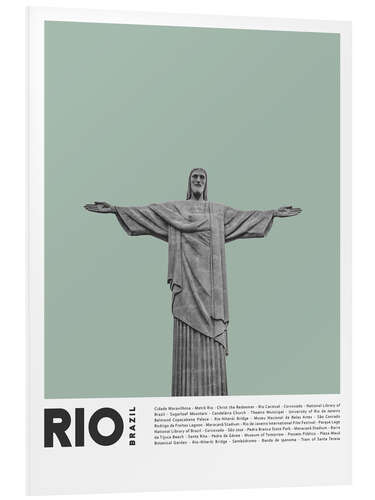 Foam board print Attractions in Rio