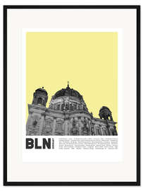 Gerahmter Kunstdruck Sehenswürdigkeiten in Berlin I
