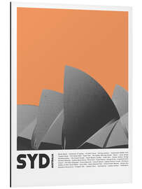 Aluminium print Attractions in Sydney