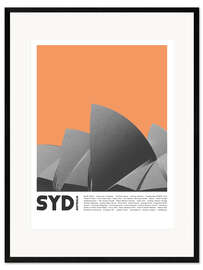 Framed art print Attractions in Sydney