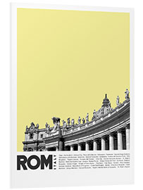 Print på skumplade Attractions in Rome III