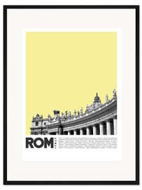 Gerahmter Kunstdruck Sehenswürdigkeiten in Rom III