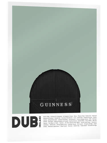 Acrylic print Attractions in Dublin I