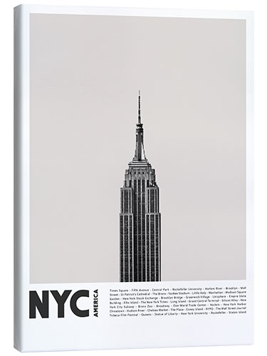 Canvas print Attractions in New York II