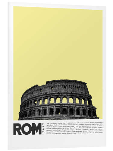 Foam board print Sightseeing in Rome II