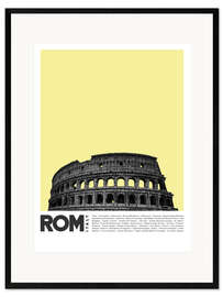 Impression artistique encadrée Attractions à Rome II