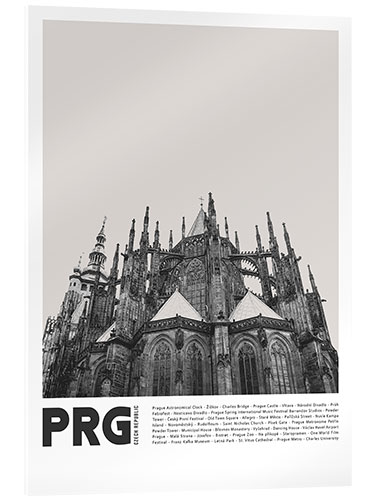 Acrylic print Sightseeing in Prague II