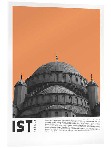 Acrylic print Attractions in Istanbul