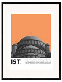 Impression artistique encadrée Attractions à Istanbul