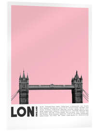 Acrylic print  Attractions in London III - Finlay and Noa