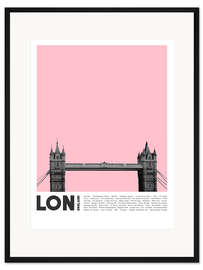 Gerahmter Kunstdruck Sehenswürdigkeiten in London III
