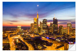 Naklejka na ścianę Frankfurt Skyline