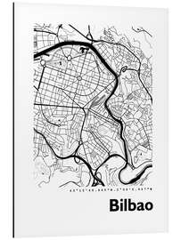 Tableau en aluminium Plan de Bilbao