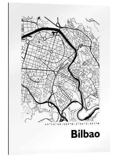 Galleriprint Map of bilbao