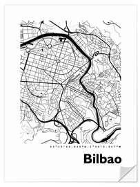 Sticker mural Plan de Bilbao