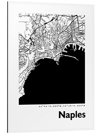 Tableau en aluminium Plan de Naples