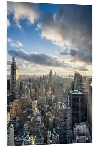 Foam board print Manhattan Skyline in New York City