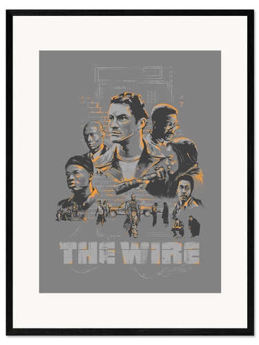 Innrammet kunsttrykk The Wire