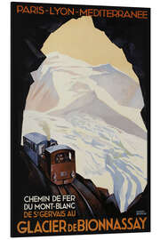 Magnettafel Bergbahn am Mont Blanc