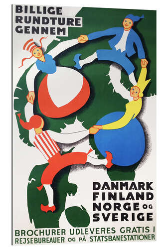 Gallery print Scandinavia travel poster