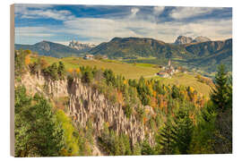 Obraz na drewnie Earth pyramids near Bolzano