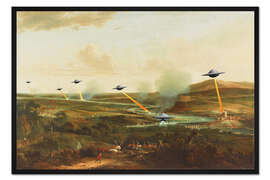 Gerahmter Kunstdruck Angriff aus dem All