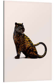 Aluminium print Golden panther