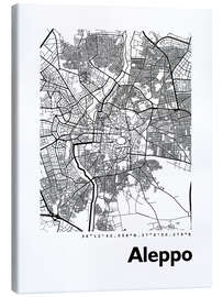 Canvas print City map of Aleppo