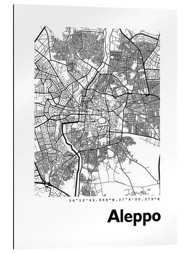 Gallery print City map of Aleppo