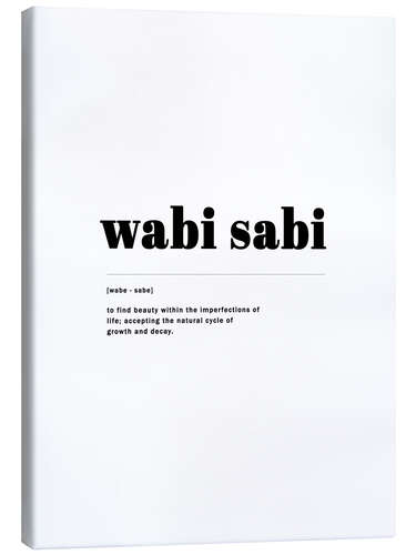 Canvas print Wabi Sabi - definition