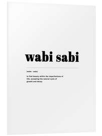 Foam board print Wabi Sabi - definition