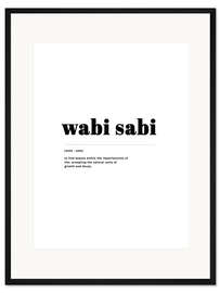 Gerahmter Kunstdruck Wabi Sabi - Definition