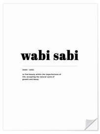 Naklejka na ścianę Wabi Sabi - definition