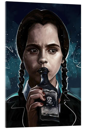 Akrylglastavla Wednesday Addams