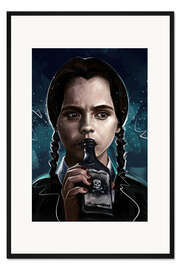 Gerahmter Kunstdruck Wednesday Addams