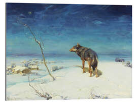 Magnettafel Der einsame Wolf