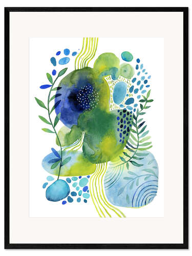 Plakat artystyczny premium w ramie Pebbled Pond