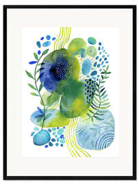 Plakat artystyczny premium w ramie Pebbled Pond